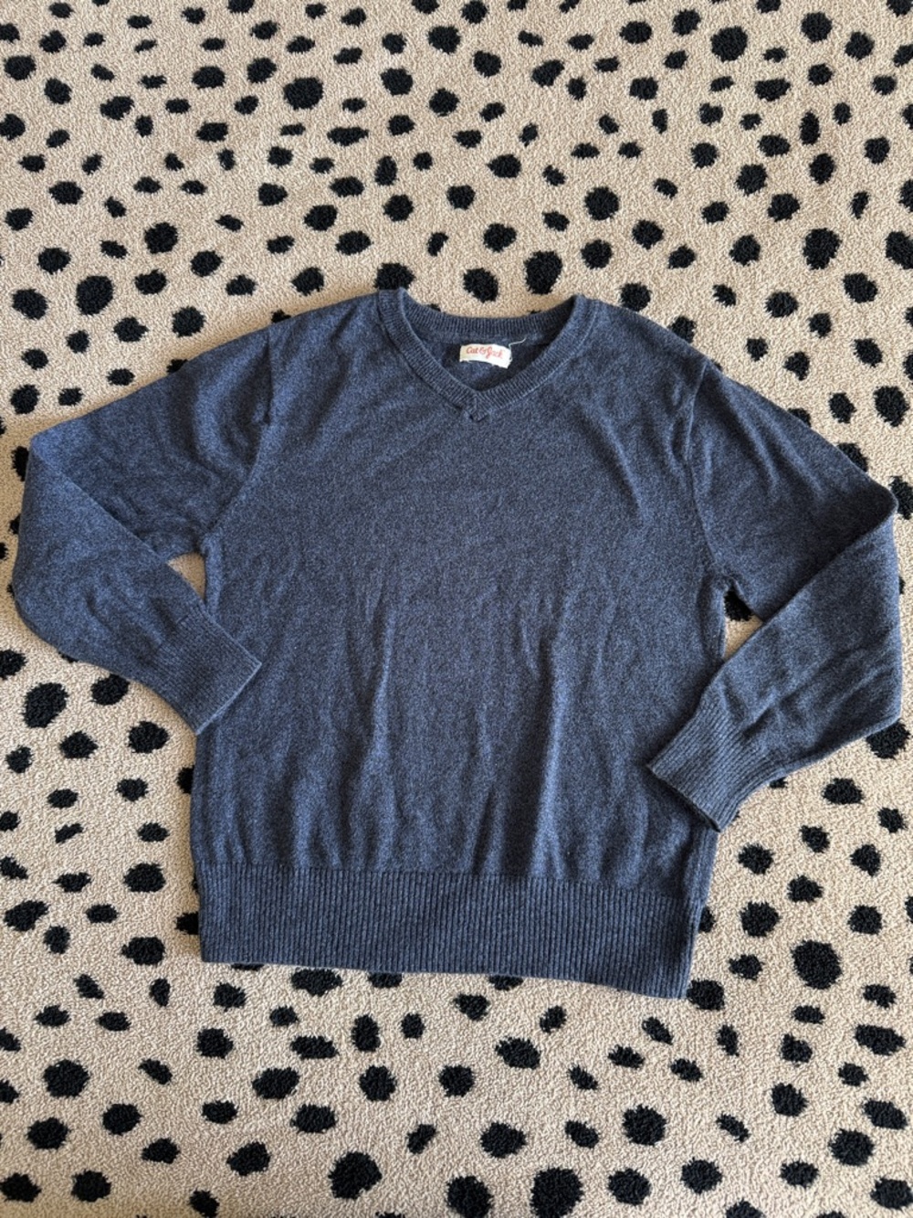 SIZE M | Kids Cat & Jack Crewneck Sweater in Heather Navy